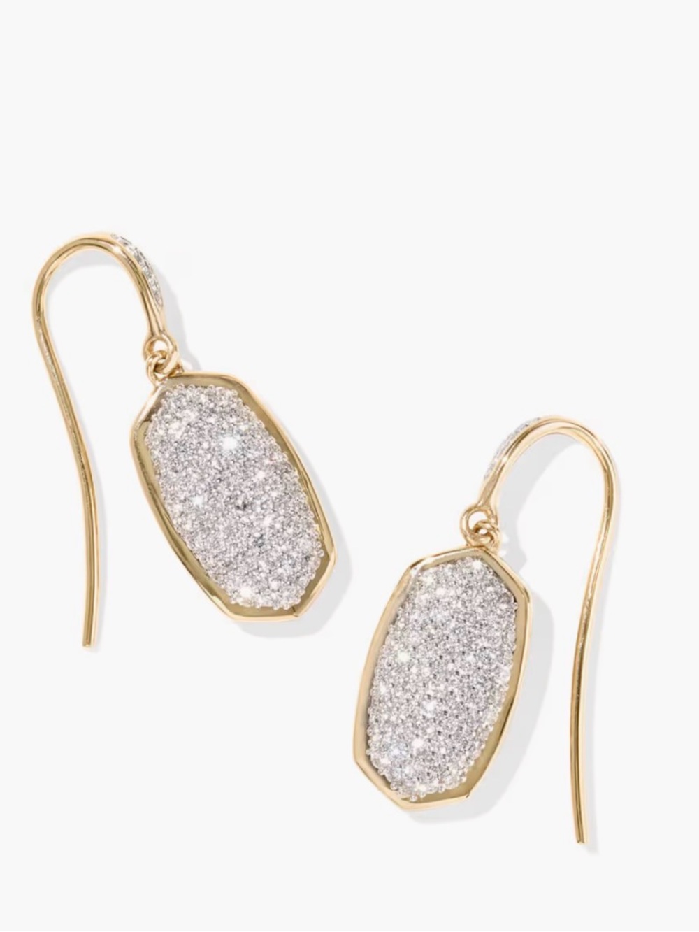 Kendra Scott 0.78 ct Lee Earrings in Pave Diamond and 14k Yellow Gold